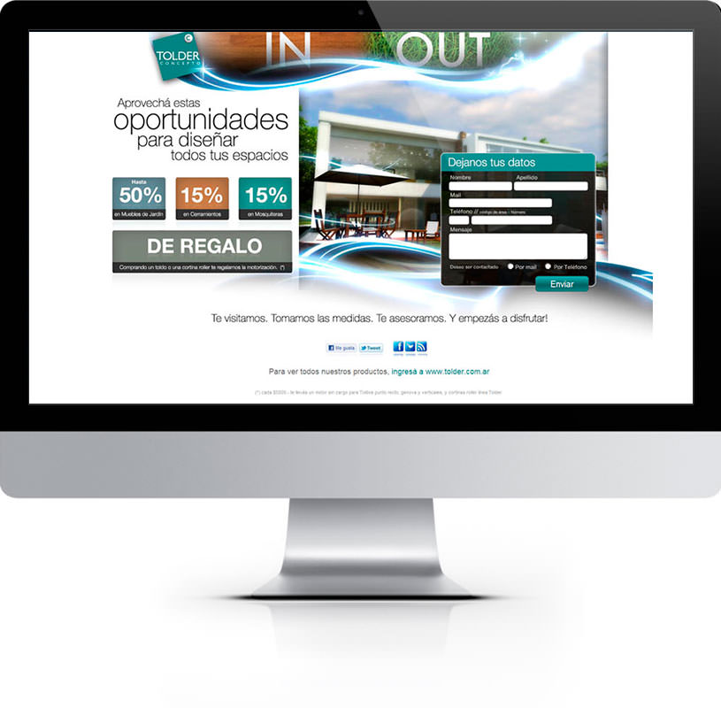 Maquetación de Landing Pages tolder