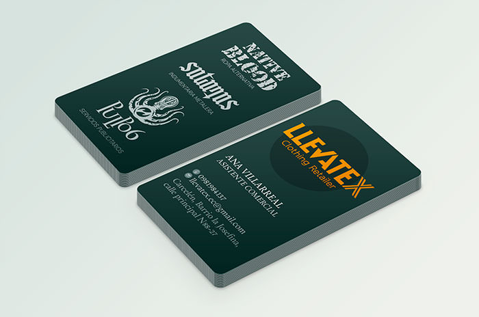Tarjetas de presentación - Llevatex