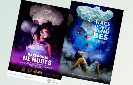 Diseño de afiches Hacedores de Nubes